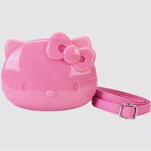 Loungefly x Sanrio 50th anniversary Pink Glitter Hello Kitty Crossbody Bag